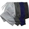 Calça masculina calças compridas masculinas outono e inverno calças de lã casuais calças de esportes macios de esportes de corrida 5 cores 230410