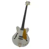 Off-white Color Electric Bass Guitar with Golden Hardware Offer Logo/Color Customize