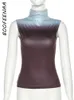 Женская футболка Boofeenaa Gradient Purple Print Tops Tops Streetwear Y2K Сексуальная рукавов Top Summer Olde 2023 C87A2 230410