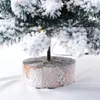 Juldekorationer 60cmsnowflake Tree Light 45cm Strip 2024 Flocked öppen spis inomhus dekoration parti 231110