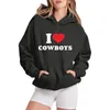 Women's Hoodies Ladies Loose Letter Print Hoodie Sweatshirt Women Quarter Zip Pullover