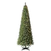 Kerstversiering 2,20 m PreLit Brinkley Pencil Pine Kunstboom Heldere LED-verlichting van Holiday Time 231110