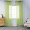 Curtain Colorful Polyester Curtains Solid Colored Gauze Bedroom El Living Room Decorative