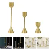 Candle Holders 3pcs Metal Pillar Holder Candlestick Wedding Table Centerpiece European Style