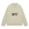 Essentialhoodies designer hoodie original kvalitet dubbel tråd säsong 1977 amerikansk modemärke höst/vinter lös mäns polokolv hår