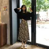 Skirts Flower pattern casual fresh loose basic simple college style summer chiffon women's arrival A-line skiing 230410