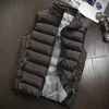 Men's Vests Korean Version Of The Mens Undershirt Big Size Collar Warm Sleeveless Jacket Male Casual Winter Men Cotton