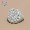 Hip Hop Fine Jewelry 14Kt vergoldeter Diamant im Rundschliff mit IGI-Zertifikat zum indischen Großhandelspreis Lab Grown Ring für Männer