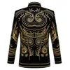 Men's Suits Blazers Luxury Baroque Gold Floral Embroidery Blazer Jacket Men Shawl Lapel Velvet Cardigan Blazers Men Wedding Party Prom Costume Homme 231109