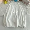 Desginer aloo yoga tops round neck 작은 스웨터 여자 한국어 버전 느슨한 유니스석 스웨터 커플 탑 코트