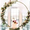 Partijdecoratie 1/1.2/1.5/1.8/2/2,4 meter Cirkel Iron Wedding Arch Achtergrond Smeedplant Decoratieve rekwisieten Diy Round