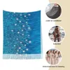 Scarves Dandelions On Blue Scarf Womens Winter Warm Pashmina Shawls And Wrap Firefly Glowworm Long Large With Tassel For Ladies