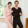Men's Thermal Underwear Winter Sets For Men Thermo Long Johns Male Thick Velvet Clothing Women Couple Home Set