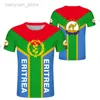 Herren-T-Shirts Eritrea-Flaggen-T-Shirt Herren-T-Shirt Kurzarm-T-Shirt Kostenloser benutzerdefinierter Name Nummer Der Staat Eritrea Jersey-Sweatshirt in Übergröße M230409