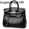 Sacs de créateurs Sacs à main pour femmes Sac fourre-tout Guangzhou Sac en cuir véritable pour femme Liangshang Crocodile Modèle Vache Sac à main Rouge Mariée Une épaule Bandoulière W858