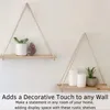 Wall Stickers 1 pack of wooden wall hangers Macframe plant racks Boho handmade rural flower pots