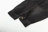 Ontwerper's nieuwe Amerikaanse High Street hoge kwaliteit G Home Washed oude zwarte denim jas heren en dames geborduurd logo polojack