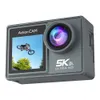 Spor Eylem Video Kameralar 5K 30 FPS Action Camera 4K 60 FPS Çift Ekran 170 ° Geniş Açılı 30m SU YOKTA SPOR KAMERA İLE BİSİKLİ DALICI KAMU 231109