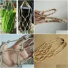 Storage Bags Storage Bags Net Bag Woven Rope Characteristic Pocket Packaging For Agrictural Products Vintage Wine Bottle Decoration Dr Dhdzu