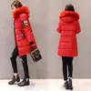 Femmes fausse fourrure 2023 hiver femmes Parka manteaux longs coton vestes à capuche décontractées épais chaud Slim fit veste femme pardessus vêtements 231110