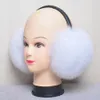 Ear Muffs Kobiety moda rosyjska zima prawdziwe lis futra futra pełna Pelt 100% naturalny lis futra muffy termiczne girl futra ear-cap pakiet 231109