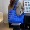 Avondtassen grote capaciteit winter schoudertas massief nylon handtassen katoen casual tote voor vrouwen mode topgreep