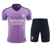 23/24 Costume d'entraînement du Real Madrid Finals Maillot de football hommes ENFANTS À manches courtes CAMAVINGA Rudiger camiseta hommes top uniformes Vini Jr Tchouameni