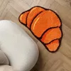 Tapetes Lakea Croissant Forma para Sala de Banho Fluffy Pão Tapete Casa Decoração Quente Acessórios Anti-Slip Floor Safety Mat