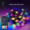 Christmas Decorations Dreamcolor diamond shap USB LED String Light WS2812B Garland Fairy Lights for Birthday Party Decoration Waterproof 231109