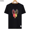 Летняя повседневная футболка Мужская женская психо-кролик 2024 Новый дизайн Мужская рубашка в нескольких стилях Модельерская футболка Пара с коротким рукавом Мужские топы Размер M--3XL