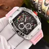 2023 Business Luxury Fashion Watch Multifunctionele kwartsbeweging Kleine drie naald Watch Electroplating Alloy Bright Shell Wine Cask Watch R