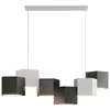 Lâmpadas pendentes modernas simples quadradas luzes led minimalista metal suspender mesa de jantar pendurado decoração de casa luminárias interiores