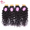 Pacotes de ondas de água com fechamento Indian Virgin Human Human Hair Oche Ocean Pacacos de cabelo encaracolados com cor de renda com cabelo de cabelo para bebê Produtos