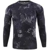 Herren T-Shirts Outdoor Quick Dry T-Shirt Männer Taktische Tarnung Langarm Rundhals Sport Armee Militär T-Shirt Camo Lustiges 3D T-Shirt 231110