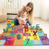 Baby mattor Playmats Play Mat Montessori Children Toys Carpet Puzzle EVA Tiles Alfabetets nummer och symbol 15 15 cm liten storlek 231109