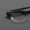 Lunettes optiques pour hommes femmes rétro designer TVR 511 montures en fibre de verre d'acétate de mode plaque de lentille anti-lumière anti-lumière ovale européenne et américaine avec boîte