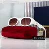 gucchi guccs Designer Cucci zonnebril Nieuwe G-letter voor dames Veelzijdige Cat Eyes Uv-bestendige bril Mesh Rood en hetzelfde kleine frame