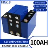 À venda LifePO4 Bateria 100AH ​​Brand Brand Rechargable Lithium Iron Fosphat 12V 24V para sistema de armazenamento de energia solar de carro elétrico Sistema