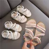 First Walkers Girls' Sandals Summer Fashion Baby Little Girls' Princess Shoes Soft Sole Beach Sandals 230410