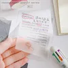 Anteckningar Transparent Memo Pad 50 Colored Pads Bookmarks Stickers Office Supplies 230408