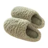 796 Japanese House Color Solid Simple For Women Girls Cute Fluffy Winter Warm Home Slippers Woman Fur Shoes 2 28 8 8