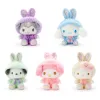 Kawali Kuromi Cartoon Plush Toy My Melody Cinnamoroll Мягкая чучела кукол для кулонных игрушек Дети Дети Дети Рождественский подарок