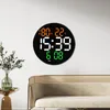 Wall Clocks 10 Inches Digital Clock Indoor Temperature Humidity For Home