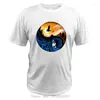 T-shirts pour hommes le monde caché chemise Taichi Design graphique abstrait à manches courtes beauté crépuscule et nuit t-shirt hommes t-shirts en coton