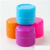 Bouteilles de stockage Pots Super Mini Jar 1 ml Sile Wax Dabber Rig Conteneurs Moqis10Pcs Utilisation pour l'organisation Couleur aléatoire Drop Delivery Dhnv9