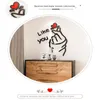 Wall Stickers Ins Creative Style 3D Heart Shaped paper Living Room Background Dormitory paper Decoration