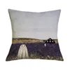 Custodia decorativa per cuscino simpatico cartone animato fantasma per divano auto decorazione federa per casa 45X45 cm