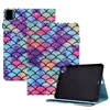 Butterfly Print Leather Wallet Cases For Ipad 10.9 2022 5 6 8 9 10.2 10.5 Pro 11 inch 2021 Air4 Fish Scale Rabbit Wolf Cat Flower Shockproof Card Slot Holder Flip Cover Pouch