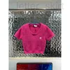 Women's Knits & Tees designer 23 Spring/Summer New Pullover Slim Fit Knitted Top with Elegant Style Embroidered Square Classic Inside 1NAX