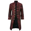 Hommes Trench Coats Vintage Tailcoat Veste Gothique Steampunk À Manches Longues Robe Victorienne Halloween Casual Bouton Vêtements Hommes